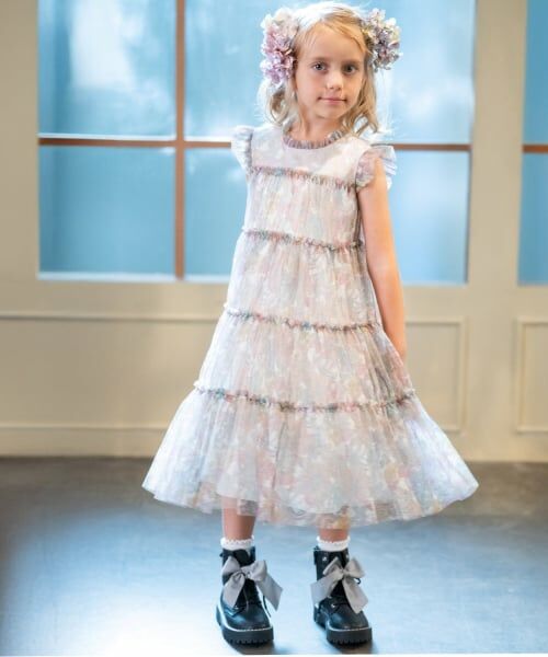 sense of wonder / センス オブ ワンダー ドレス | リバティプリントチュールドレス【日本製】 | 詳細11