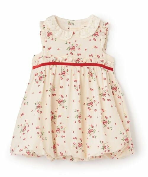 sense of wonder / センス オブ ワンダー ミニ丈・ひざ丈ワンピース | 【オーガニック】野イチゴ袖なしバルーンワンピース【日本製】 | 詳細8