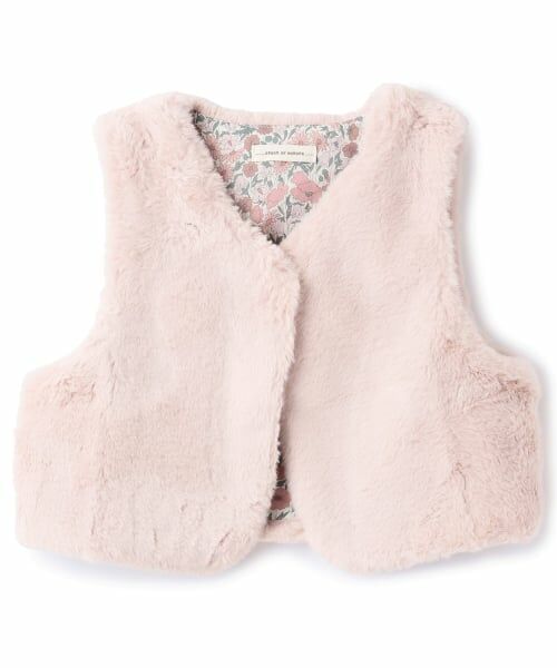 sense of wonder / センス オブ ワンダー ダウンジャケット・ベスト | リバティファーベスト（ピンク）