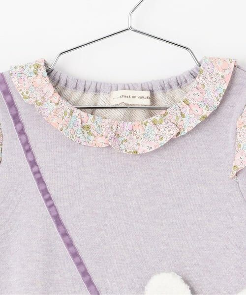 sense of wonder / センス オブ ワンダー ミニ丈・ひざ丈ワンピース | ラメ裏毛ウサギポシェットワンピース | 詳細2