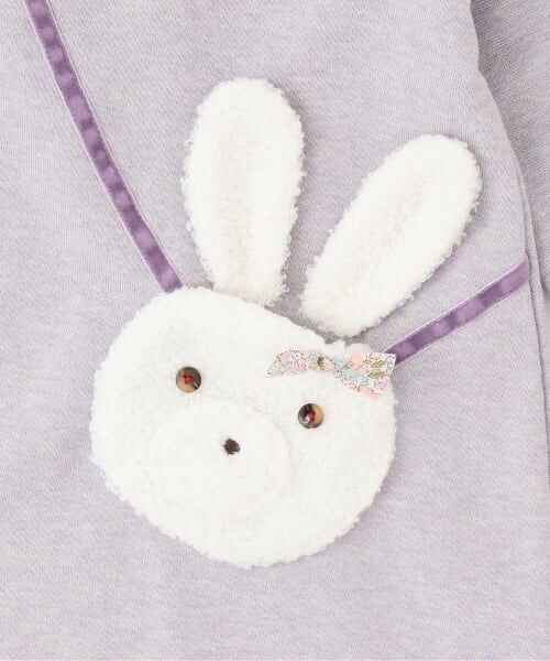 sense of wonder / センス オブ ワンダー ミニ丈・ひざ丈ワンピース | ラメ裏毛ウサギポシェットワンピース | 詳細5