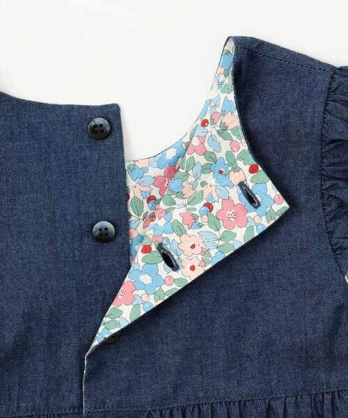 sense of wonder / センス オブ ワンダー ミニ丈・ひざ丈ワンピース | デニムスモッキングジャンパースカート | 詳細3