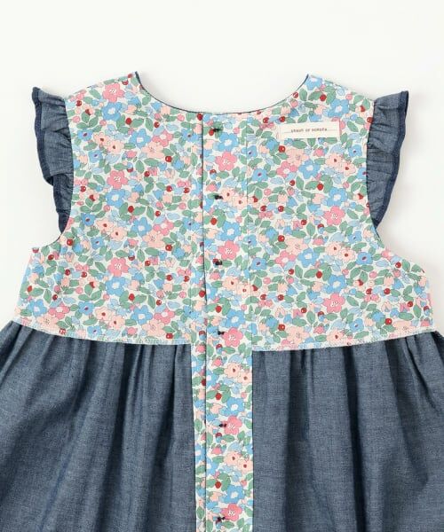 sense of wonder / センス オブ ワンダー ミニ丈・ひざ丈ワンピース | デニムスモッキングジャンパースカート | 詳細4