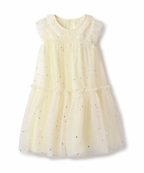 sense of wonder / センス オブ ワンダー ミニ丈・ひざ丈ワンピース | スターチュールワンピース（ECRU(キナリ)）