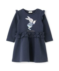 sense of wonder / センス オブ ワンダー ミニ丈・ひざ丈ワンピース | リバティウサギ時計ワンピース