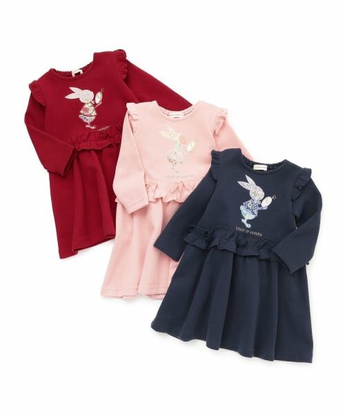 sense of wonder / センス オブ ワンダー ミニ丈・ひざ丈ワンピース | リバティウサギ時計ワンピース | 詳細10