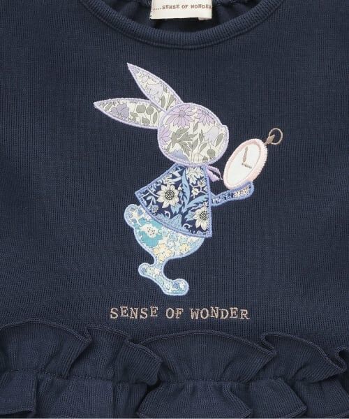 sense of wonder / センス オブ ワンダー ミニ丈・ひざ丈ワンピース | リバティウサギ時計ワンピース | 詳細4