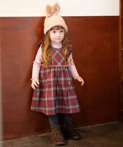 sense of wonder / センス オブ ワンダー ミニ丈・ひざ丈ワンピース | チェックジャンパースカート