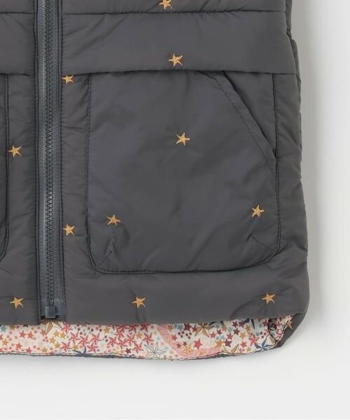 sense of wonder / センス オブ ワンダー ダウンジャケット・ベスト | リバティアデラジャ星刺しゅうベスト | 詳細3