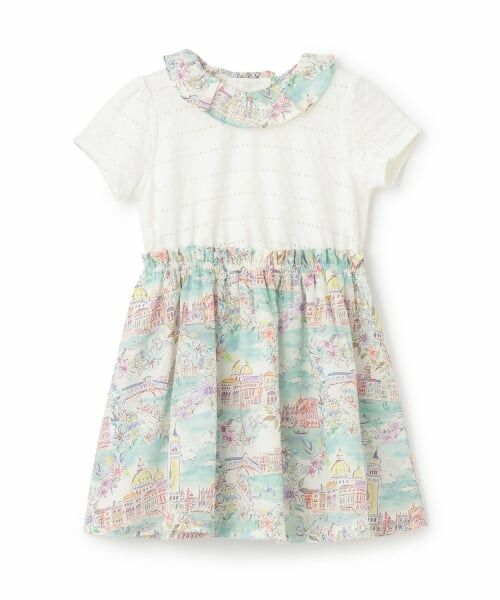 sense of wonder / センス オブ ワンダー ミニ丈・ひざ丈ワンピース | ヴェネツィアドッキングワンピース（ミント）