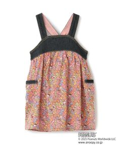 sense of wonder / センス オブ ワンダー ミニ丈・ひざ丈ワンピース | 【PEANUTS】デニム切替ジャンパースカート