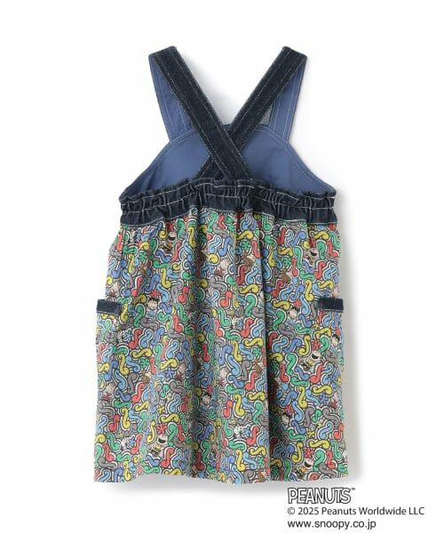 sense of wonder / センス オブ ワンダー ミニ丈・ひざ丈ワンピース | 【PEANUTS】デニム切替ジャンパースカート | 詳細1