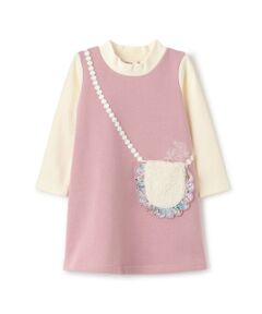 sense of wonder / センス オブ ワンダー ミニ丈・ひざ丈ワンピース | ボアポシェット裏毛ワンピース