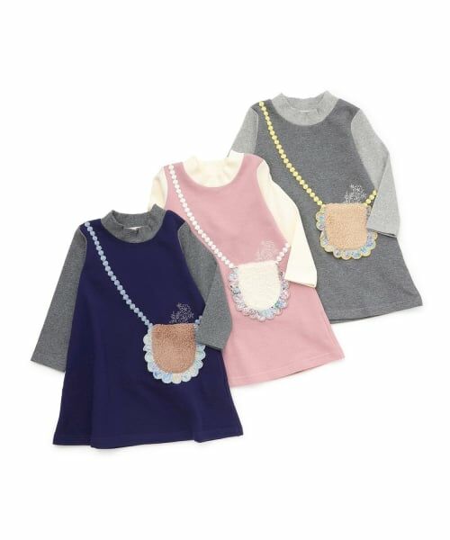 sense of wonder / センス オブ ワンダー ミニ丈・ひざ丈ワンピース | ボアポシェット裏毛ワンピース | 詳細9