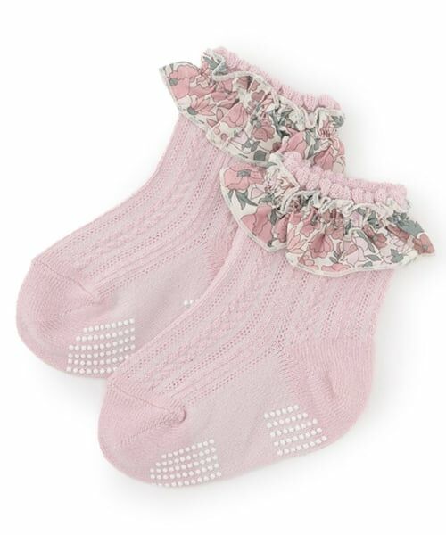 sense of wonder / センス オブ ワンダー ソックス | リバティフリルソックス【日本製】（ピンク）