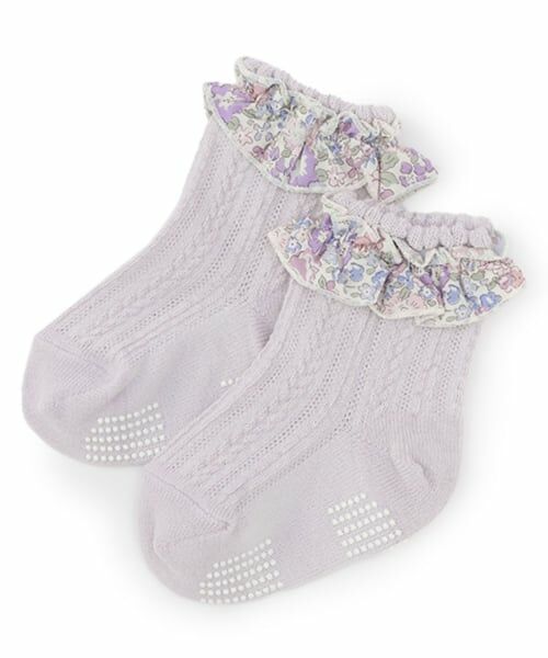 sense of wonder / センス オブ ワンダー ソックス | リバティフリルソックス【日本製】（ラベンダー）