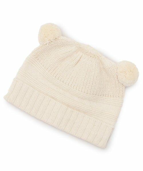 sense of wonder / センス オブ ワンダー ニットキャップ | 【オーガニック】ボンボン帽子【日本製】（ECRU(キナリ)）