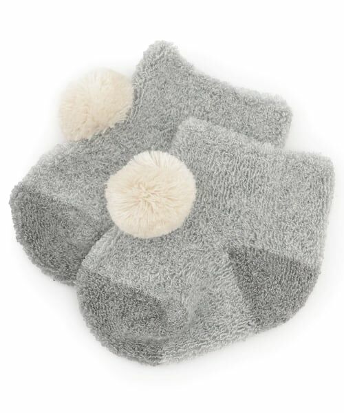 sense of wonder / センス オブ ワンダー ベビー・キッズウエア | ベビーパイルソックス【日本製】（ライト グレー）