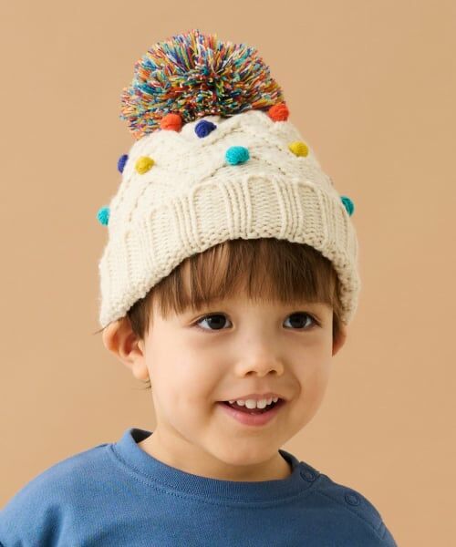 sense of wonder / センス オブ ワンダー ニットキャップ | ポコポコニット帽子（ECRU(キナリ)）