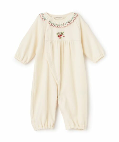 sense of wonder / センス オブ ワンダー ロンパース | 【オーガニック】野イチゴ刺しゅう2WAYドレス【日本製】 | 詳細2
