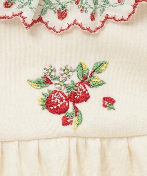 sense of wonder / センス オブ ワンダー ロンパース | 【オーガニック】野イチゴ刺しゅう2WAYドレス【日本製】 | 詳細4