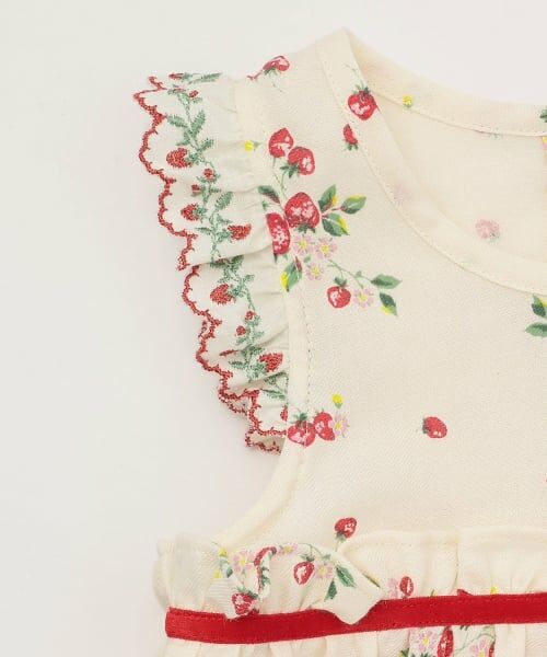 sense of wonder / センス オブ ワンダー ベビー・キッズウエア | 【オーガニック】野イチゴエプロンつきカバーオール【日本製】 | 詳細4