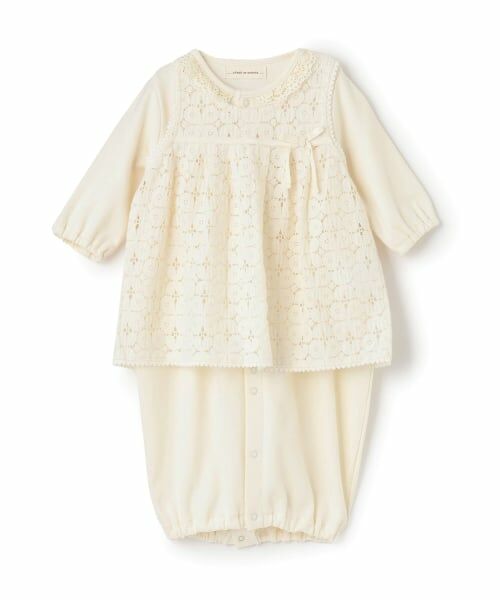 sense of wonder / センス オブ ワンダー ロンパース | 【オーガニック】アイリッシュ2WAYオール【日本製】（ECRU(キナリ)）