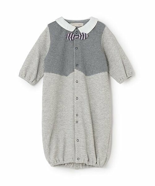 sense of wonder / センス オブ ワンダー ロンパース | 【オーガニック】レイヤードベスト2WAYオール【日本製】（グレー）