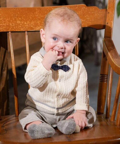 sense of wonder / センス オブ ワンダー ロンパース | ケーブルレイヤードカバーオール【日本製】（グレー）