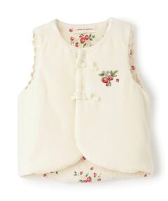sense of wonder / センス オブ ワンダー ベビー・キッズウエア | 【オーガニック】野イチゴ刺しゅうベスト【日本製】