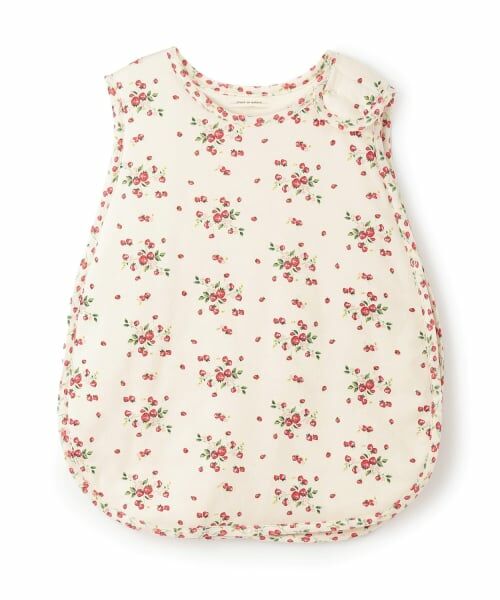 sense of wonder / センス オブ ワンダー ベビー・キッズウエア | 【オーガニック】野イチゴスリーパー【日本製】（ECRU(キナリ)）