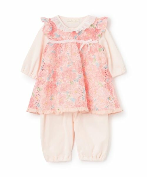 sense of wonder / センス オブ ワンダー ロンパース | フラワーレースエプロンつき2WAYオール【日本製】 | 詳細2