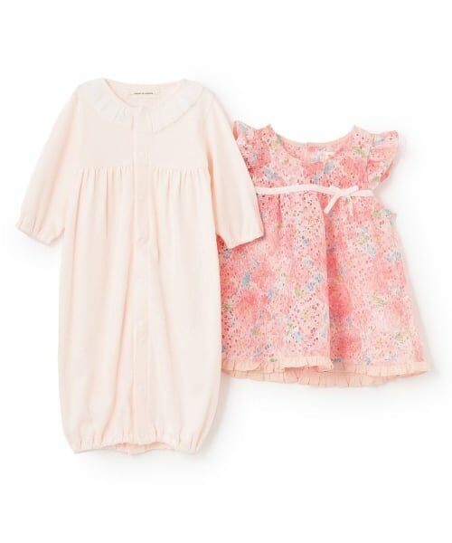 sense of wonder / センス オブ ワンダー ロンパース | フラワーレースエプロンつき2WAYオール【日本製】 | 詳細3