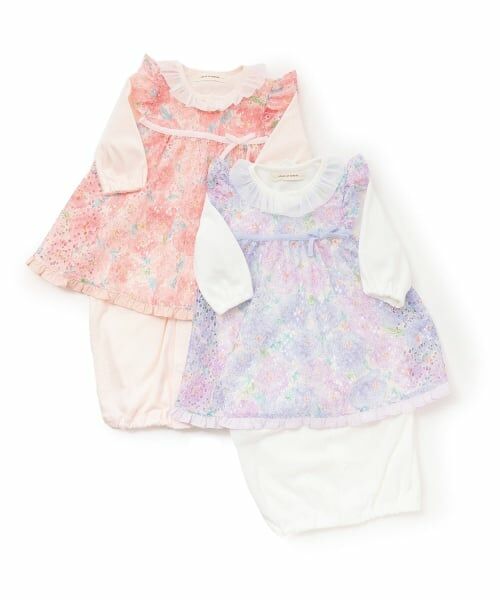 sense of wonder / センス オブ ワンダー ロンパース | フラワーレースエプロンつき2WAYオール【日本製】 | 詳細9