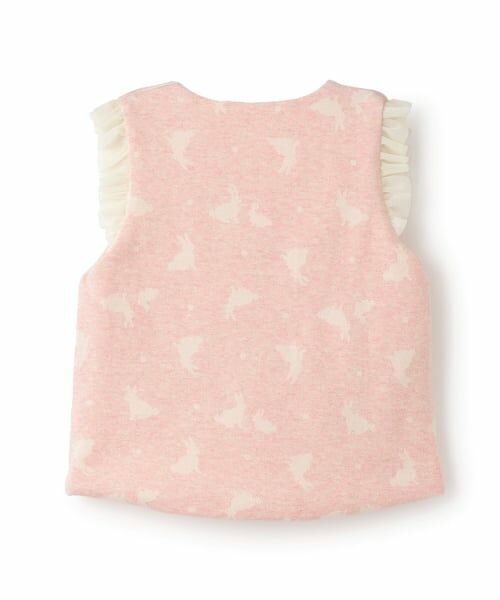 sense of wonder / センス オブ ワンダー ベビー・キッズウエア | 【オーガニック】ウサギジャカードベスト【日本製】 | 詳細2