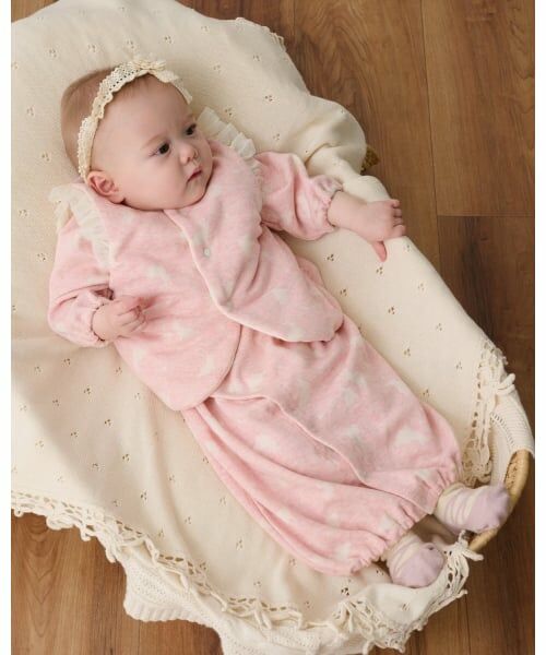 sense of wonder / センス オブ ワンダー ベビー・キッズウエア | 【オーガニック】ウサギジャカードベスト【日本製】 | 詳細9