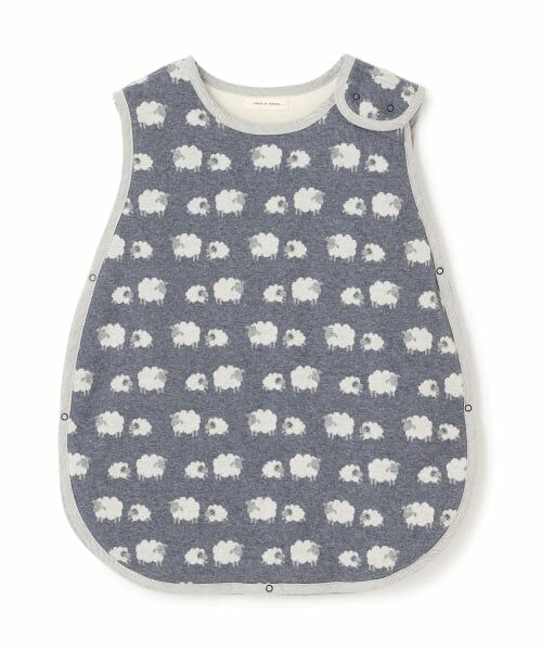 sense of wonder / センス オブ ワンダー ベビー・キッズウエア | 【オーガニック】ジャカードスリーパー（紺）