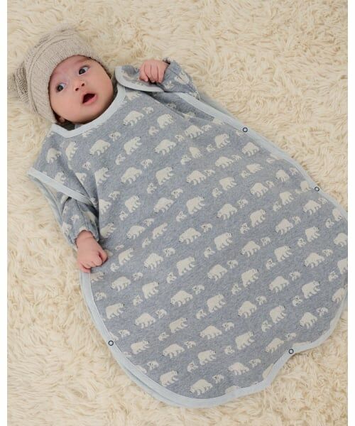 sense of wonder / センス オブ ワンダー ベビー・キッズウエア | 【オーガニック】ジャカードスリーパー（ブルー）