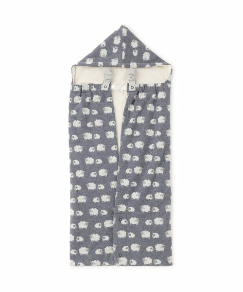 sense of wonder / センス オブ ワンダー ベビー・キッズウエア | 【オーガニック】ジャカード4WAYオクルミ（紺）