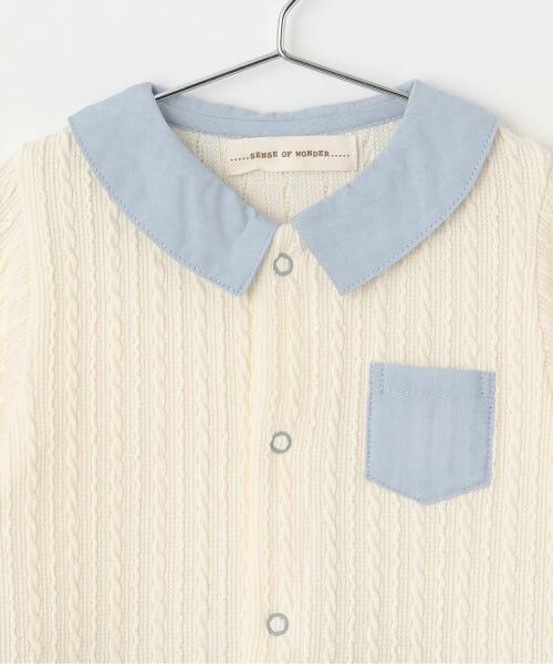 sense of wonder / センス オブ ワンダー ロンパース | ケーブル千鳥2WAYオール【日本製】 | 詳細3