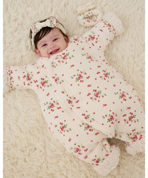sense of wonder / センス オブ ワンダー ベビー・キッズウエア | 【オーガニック】アウターオール【日本製】（赤）
