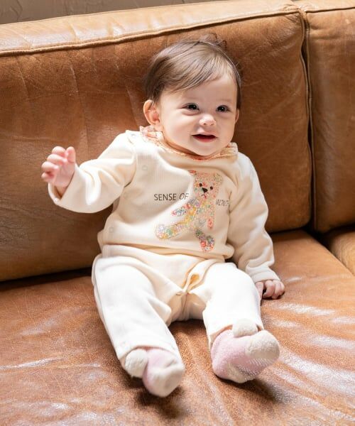 sense of wonder / センス オブ ワンダー ロンパース | リバティウサクマ2WAYオール（ECRU(キナリ)）