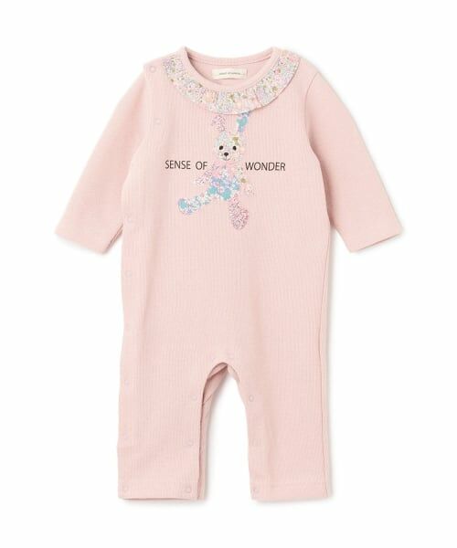 sense of wonder / センス オブ ワンダー ロンパース | リバティウサクマカバーオール（ピンク）