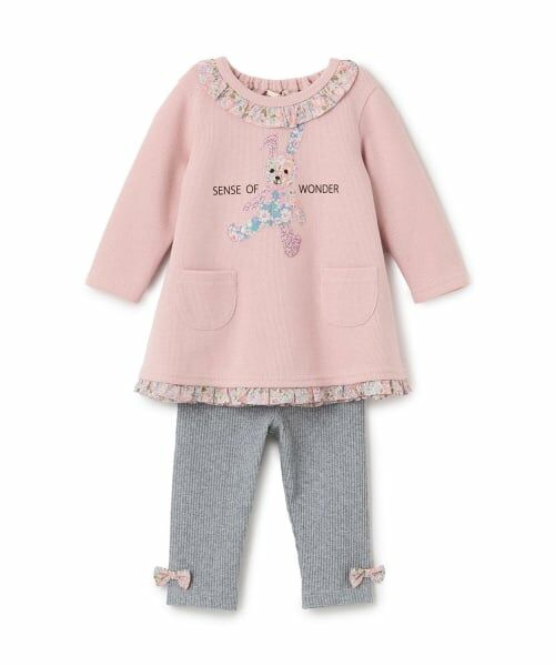 sense of wonder / センス オブ ワンダー ベビー・キッズウエア | リバティウサクマワンピーススーツ（ピンク）