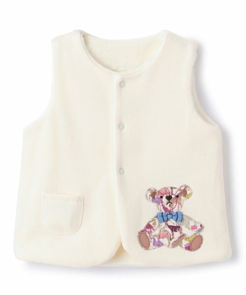 sense of wonder / センス オブ ワンダー ベビー・キッズウエア | キューフォーザズーテディベアベスト（ECRU(キナリ)）