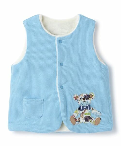 sense of wonder / センス オブ ワンダー ベビー・キッズウエア | キューフォーザズーテディベアベスト（ライト ブルー）