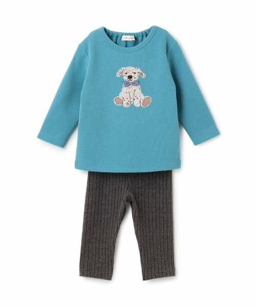 sense of wonder / センス オブ ワンダー ベビー・キッズウエア | リバティアデラジャドッグトレーナースーツ（ブルー）