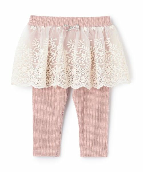 sense of wonder / センス オブ ワンダー レギンス・スパッツ | ケーブルチュールレースレギンス（ピンク）