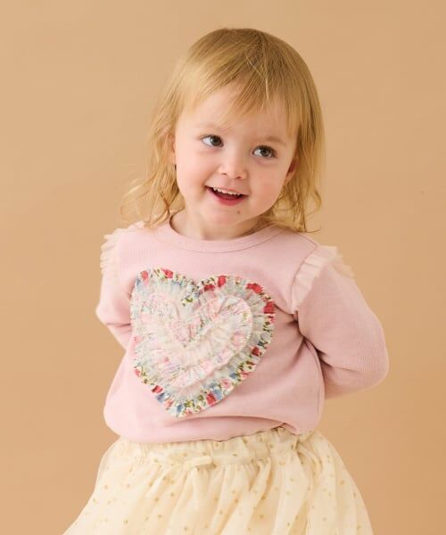 sense of wonder / センス オブ ワンダー スウェット | リバティハートフリルトレーナー(ピンク)