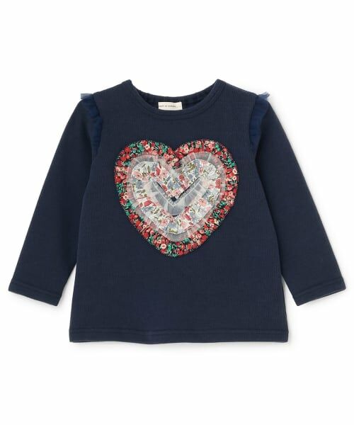 sense of wonder / センス オブ ワンダー スウェット | リバティハートフリルトレーナー(紺)